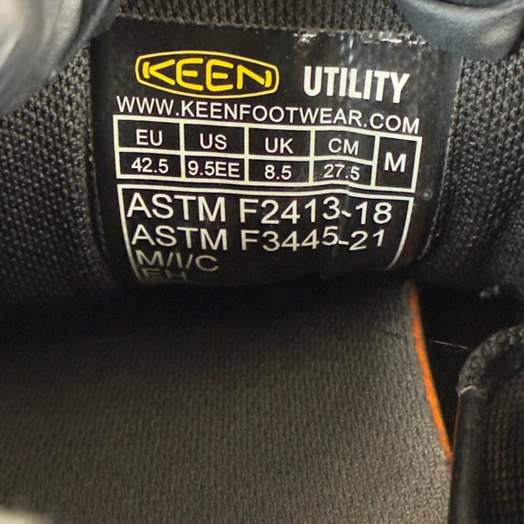 Keen Utility Vista Energy ESD Mens 9.5 9 1/2 EE Wide Sneaker Boot Low Lace Black main image 12